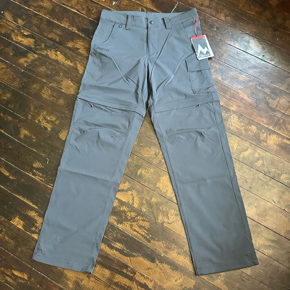 MARMOT gorpcore gray size 6 Trailway Convertible Pant